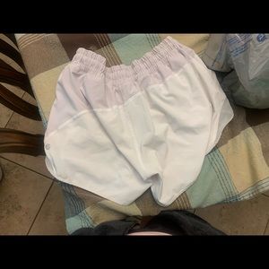white lulu shorts!